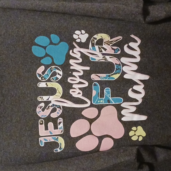 Christian long sleeve t shirt in charcoal grey, XL - Picture 4 of 5